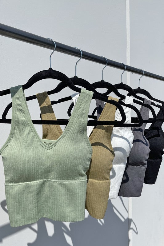 Support cropped tank