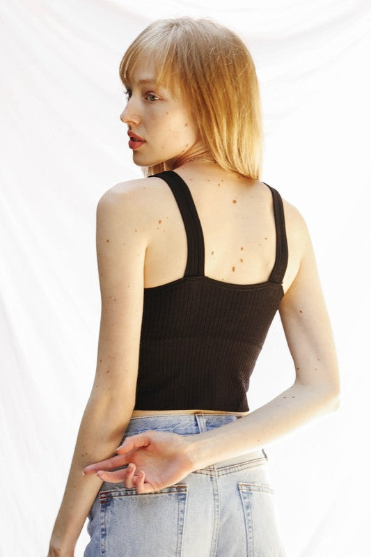 Support cropped tank