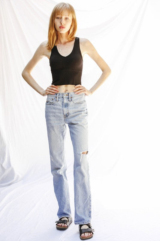 Support cropped tank