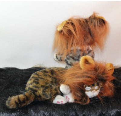 Funny Pet Hat For Small Dogs Cats Hat Emulation Lion Hair Mane Ears