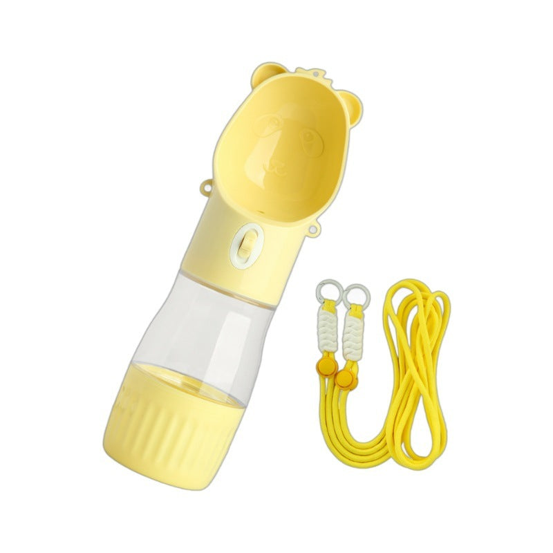 2 In 1 Portable Dog Water Bottle For Small Big Dogs Cat Outdoor