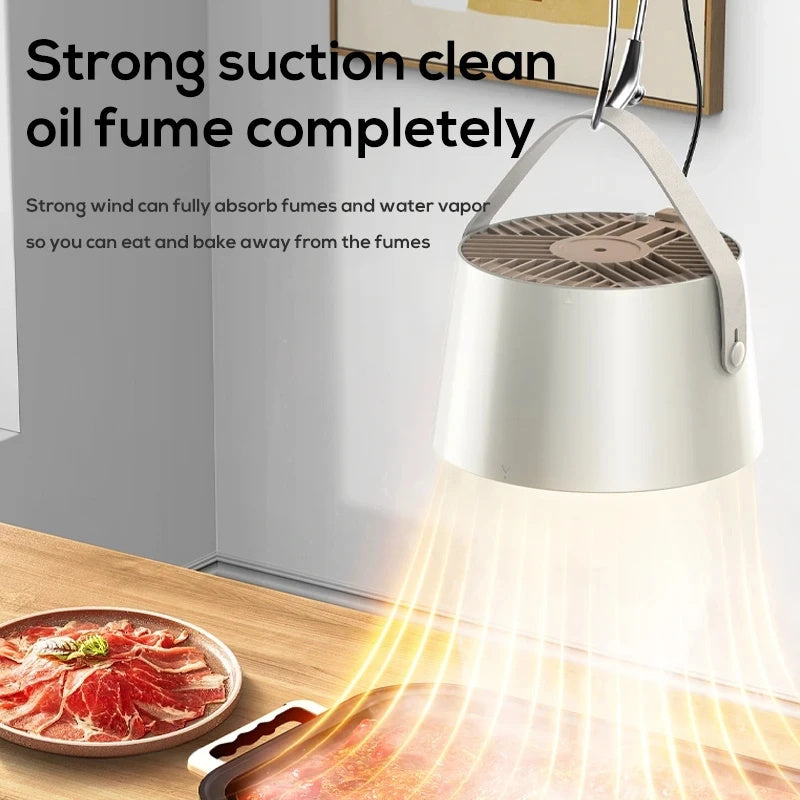 2024 New Portable Desktop Exhaust Fan Small Kitchen Hood Extractor
