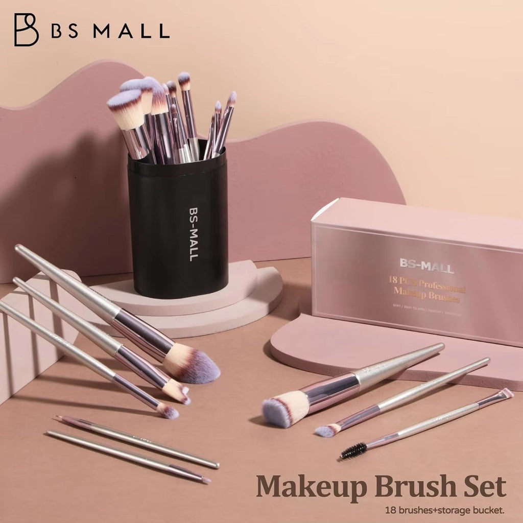Makeup Brushes With Case Set Portable LED Mirror Makeup Jewelry