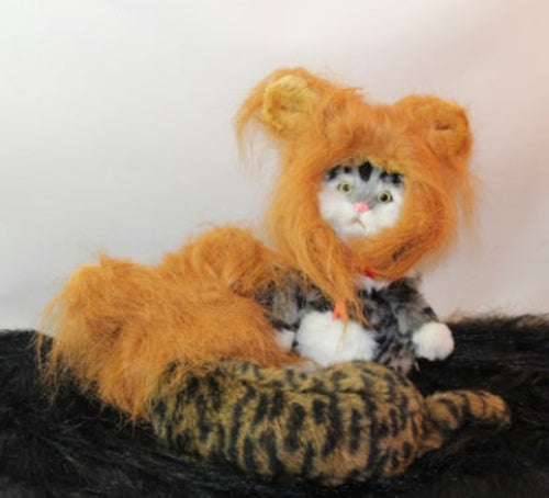 Funny Pet Hat For Small Dogs Cats Hat Emulation Lion Hair Mane Ears
