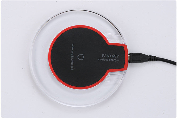 New Wireless Charging Dock Charger Crystal Round Charging Pad With