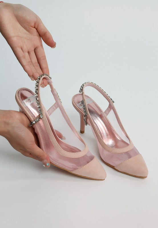 Yaga Stiletto Heel Slingback Sandals