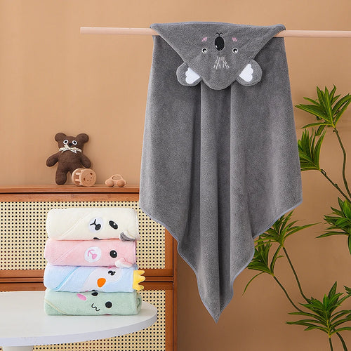 1pc Children Cartoon Bath Towel, Water Absorbent, Soft And