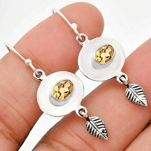 Natural Gemstones Oval Shape 925 Sterling Silver Earrings Jewelry