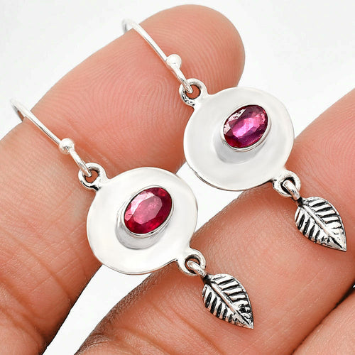 Natural Gemstones Oval Shape 925 Sterling Silver Earrings Jewelry
