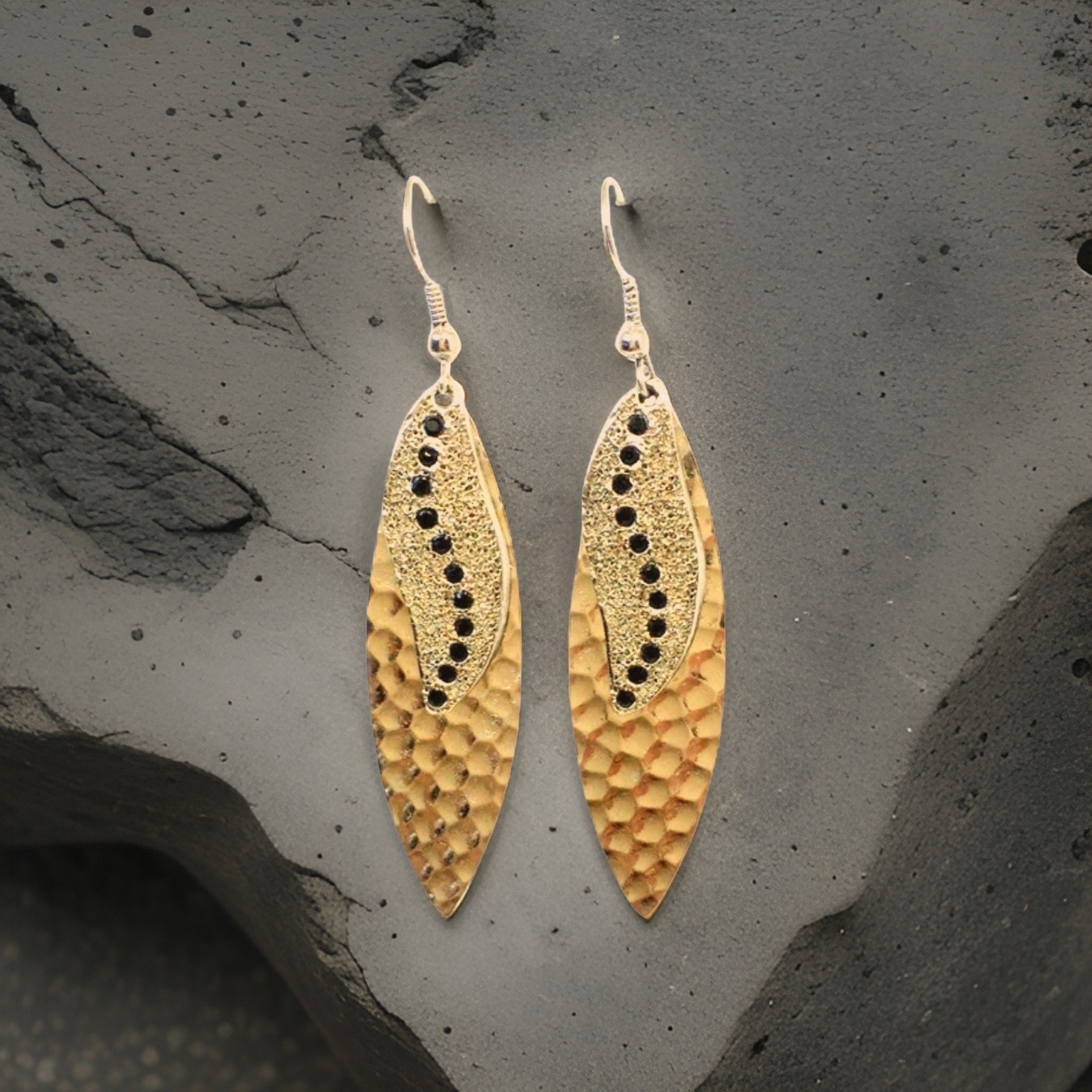 Navette Sun Rays Earrings