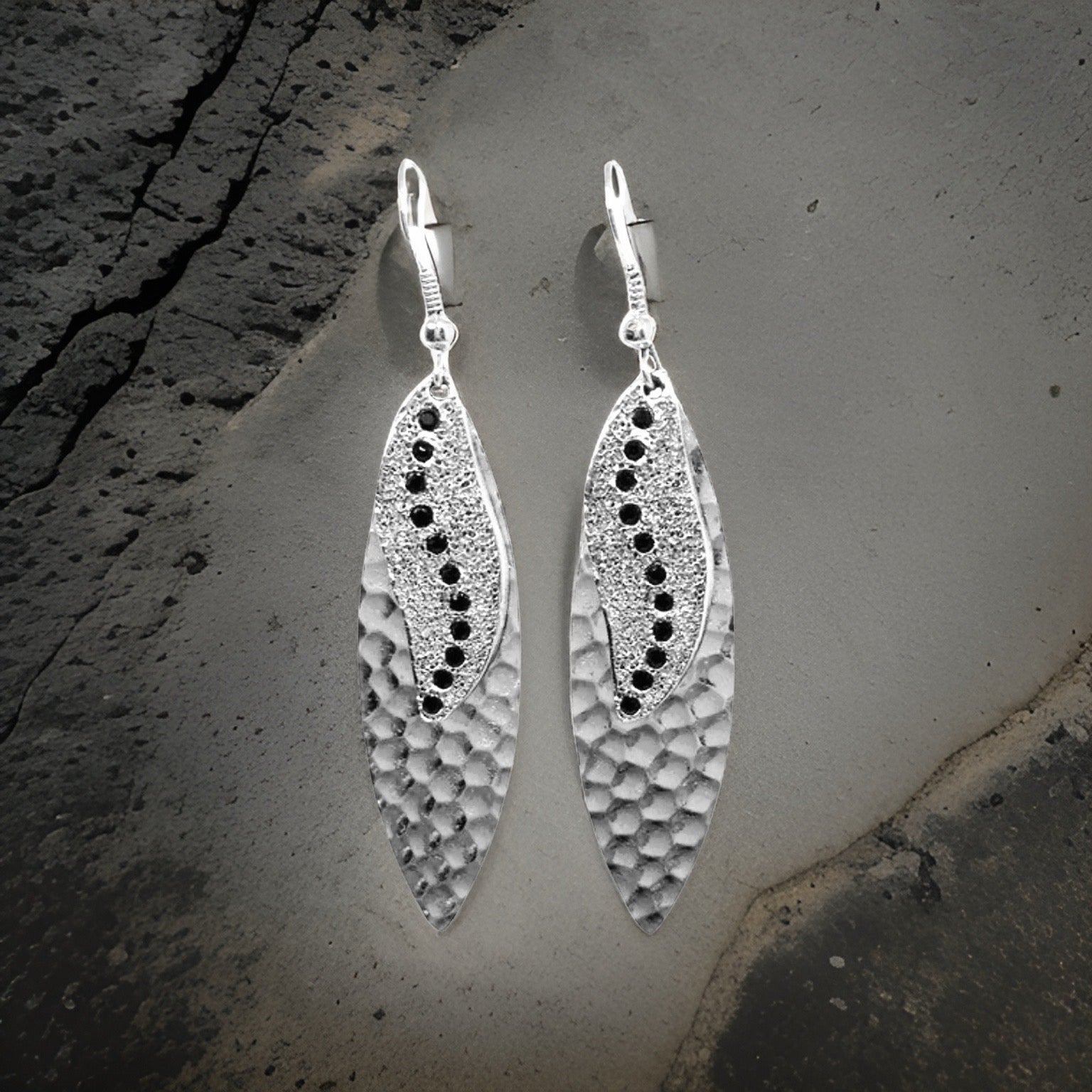 Navette Sun Rays Earrings