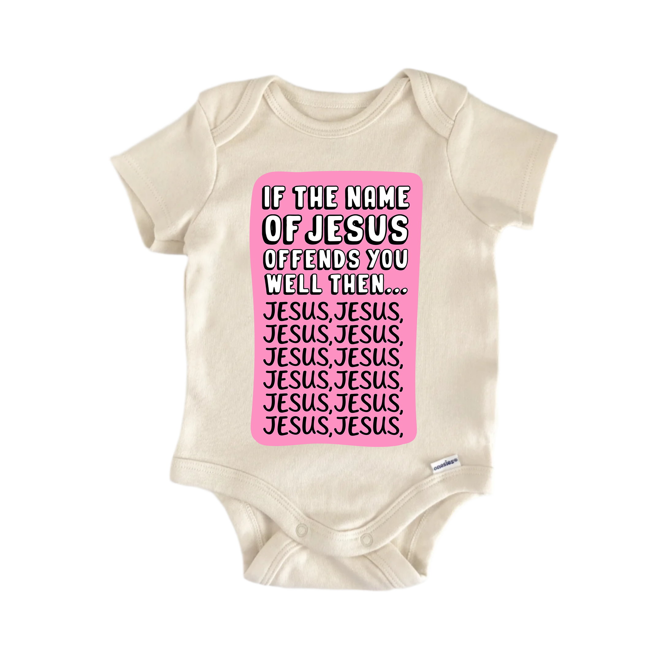 If The Name Of Jesus Religious God Christian -  Baby Boy Girl Clothes