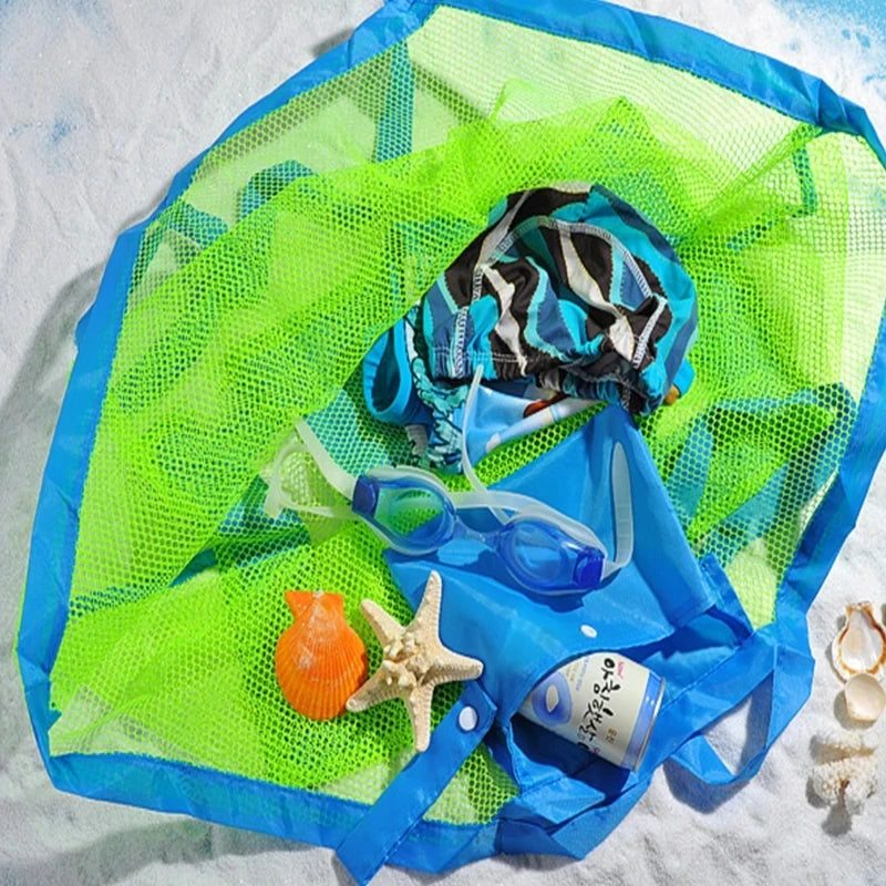 Children Sand Away Protable Mesh Bag Kids Bath Toys Storage Bags