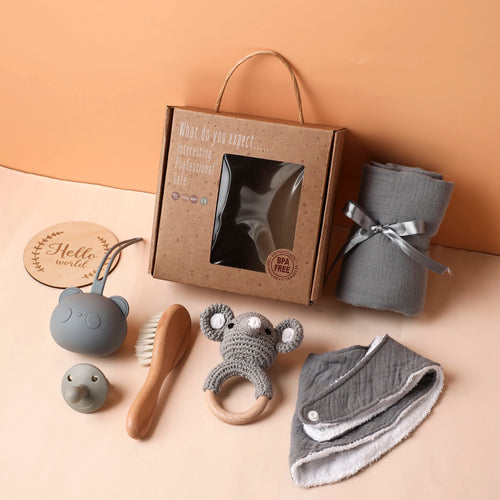 Baby Gift Set Newborn Infant Baby Towel Newborn Bath Toy Baby Drool