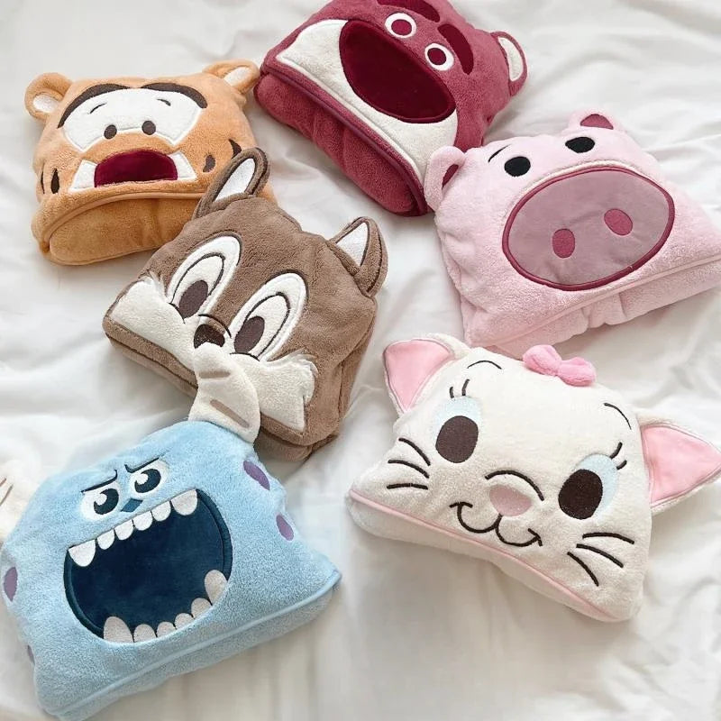 Cute Baby Hooded Bath Towel for Children Super Soft Absorbent Bathrobe