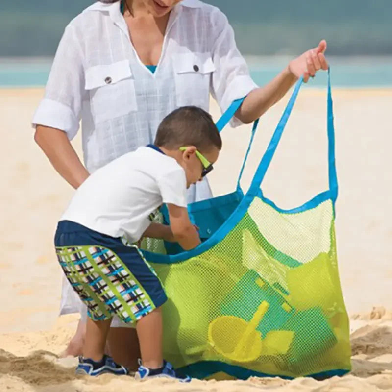 Children Sand Away Protable Mesh Bag Kids Bath Toys Storage Bags