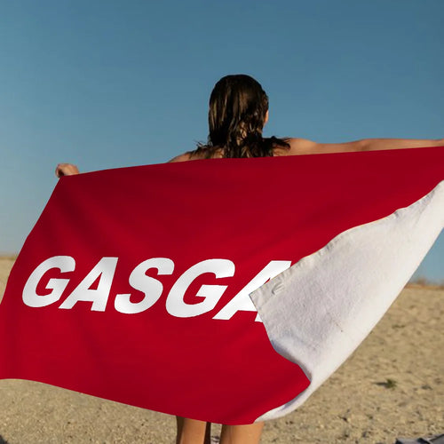 GasGas Red Motorcycle Beach Towel Colorful Bath Towels for Girl