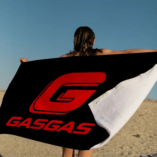 GasGas Red Motorcycle Beach Towel Colorful Bath Towels for Girl