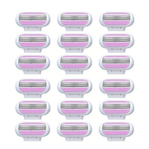1 Handle + 18 Blade Women Safety Razor Blades Face/ Leg/ Armpit/