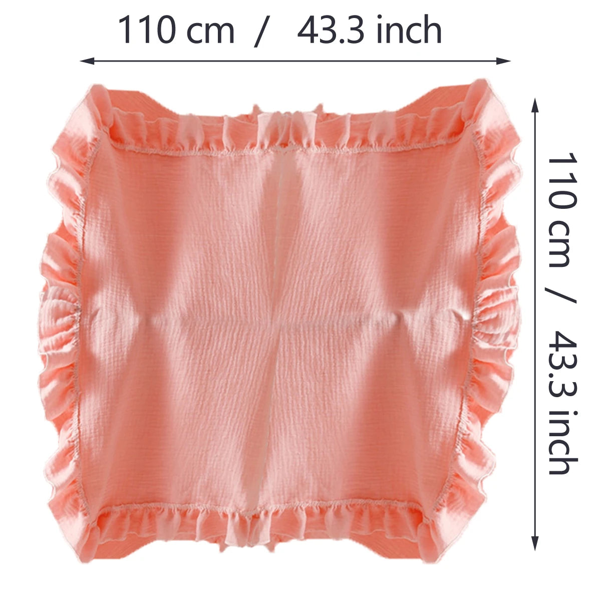 New baby solid colored gauze blanket, children's blanket, folded edge,