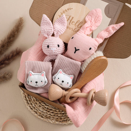 Baby Gift Set Newborn Infant Baby Towel Newborn Bath Toy Baby Drool