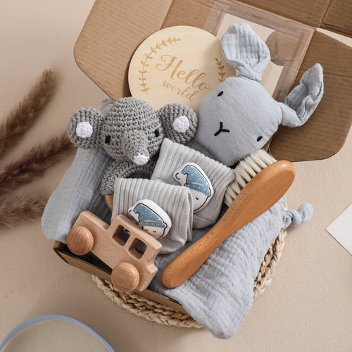 Baby Gift Set Newborn Infant Baby Towel Newborn Bath Toy Baby Drool