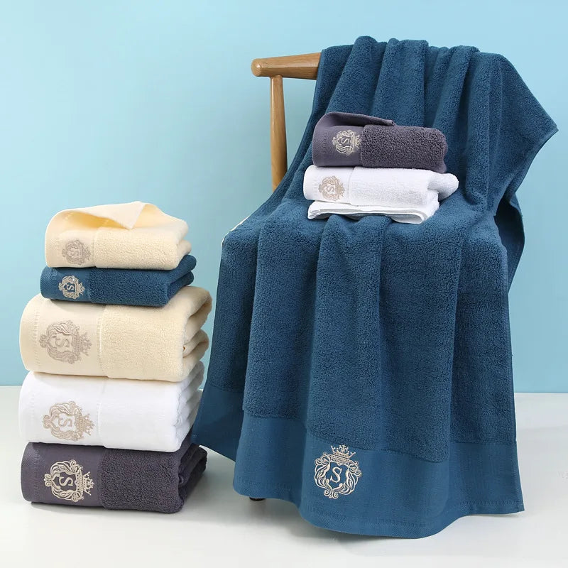 1/5/10PCS Bathroom Cotton Towel 35x75cm 70x140cm Hand Face Bath Towel