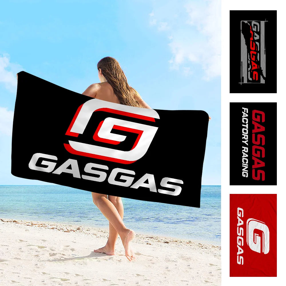 GasGas Red Motorcycle Beach Towel Colorful Bath Towels for Girl