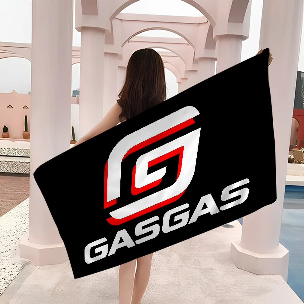 GasGas Red Motorcycle Beach Towel Colorful Bath Towels for Girl