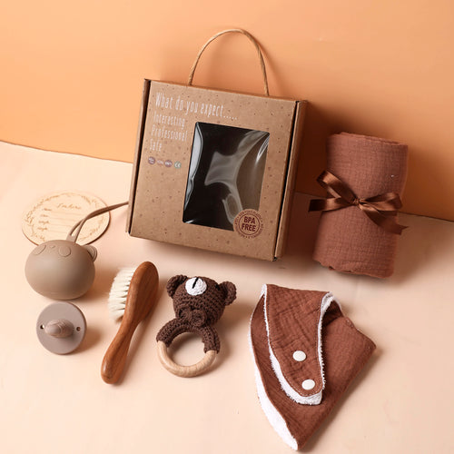 Baby Gift Set Newborn Infant Baby Towel Newborn Bath Toy Baby Drool