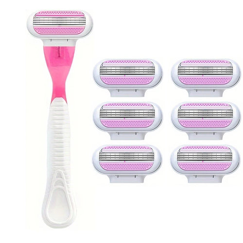 1 Handle + 18 Blade Women Safety Razor Blades Face/ Leg/ Armpit/