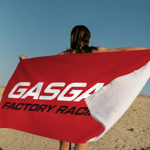 GasGas Red Motorcycle Beach Towel Colorful Bath Towels for Girl
