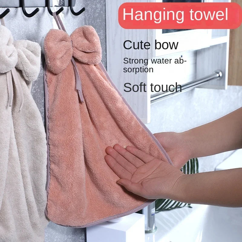 Kitchen Hand Towel Bathroom Coral Velvet Bath Towels Microfiber For