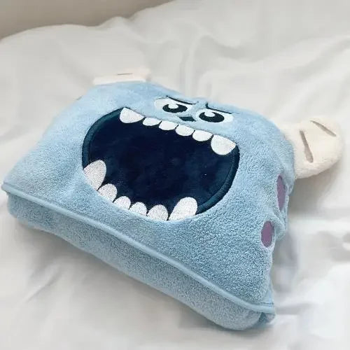 Cute Baby Hooded Bath Towel for Children Super Soft Absorbent Bathrobe