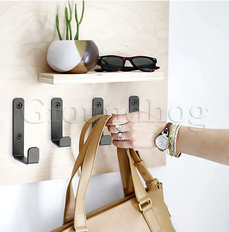 2Pcs Coat Rack Hooks Wall Mounted, Bath Towel Rope Hooks for Kitchen,
