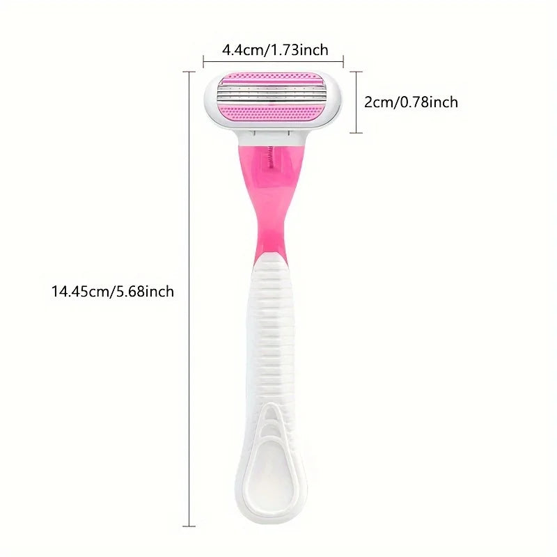 1 Handle + 18 Blade Women Safety Razor Blades Face/ Leg/ Armpit/