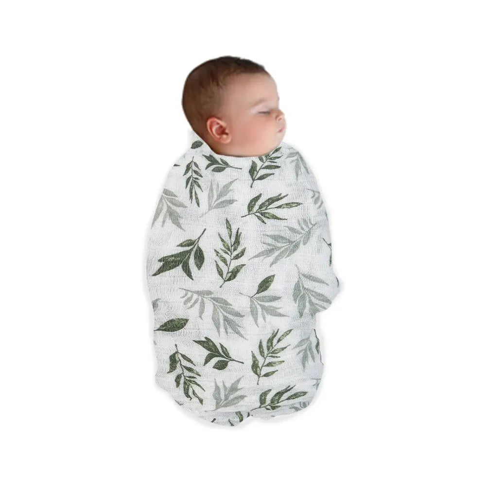 100% Cotton 120*110cm 2 Layers Newborn Baby Bath Towel Wrap Muslin