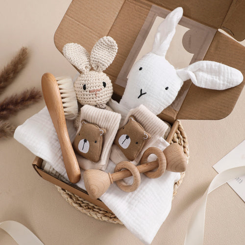 Baby Gift Set Newborn Infant Baby Towel Newborn Bath Toy Baby Drool