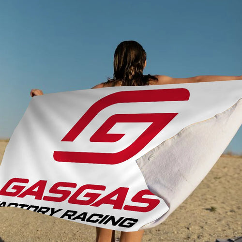 GasGas Red Motorcycle Beach Towel Colorful Bath Towels for Girl