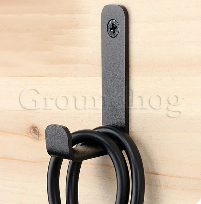2Pcs Coat Rack Hooks Wall Mounted, Bath Towel Rope Hooks for Kitchen,
