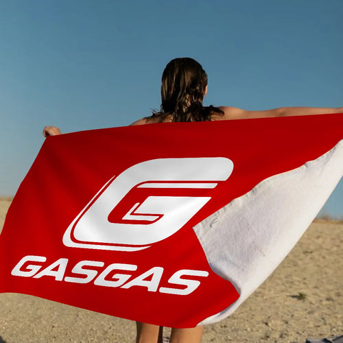 GasGas Red Motorcycle Beach Towel Colorful Bath Towels for Girl