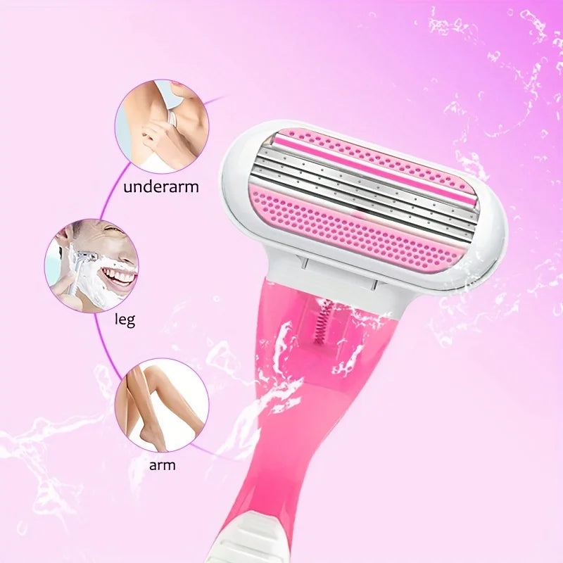 1 Handle + 18 Blade Women Safety Razor Blades Face/ Leg/ Armpit/