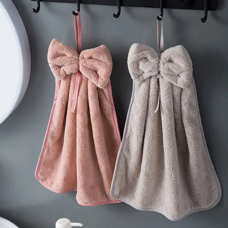 Kitchen Hand Towel Bathroom Coral Velvet Bath Towels Microfiber For