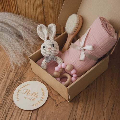 Baby Gift Set Newborn Infant Baby Towel Newborn Bath Toy Baby Drool