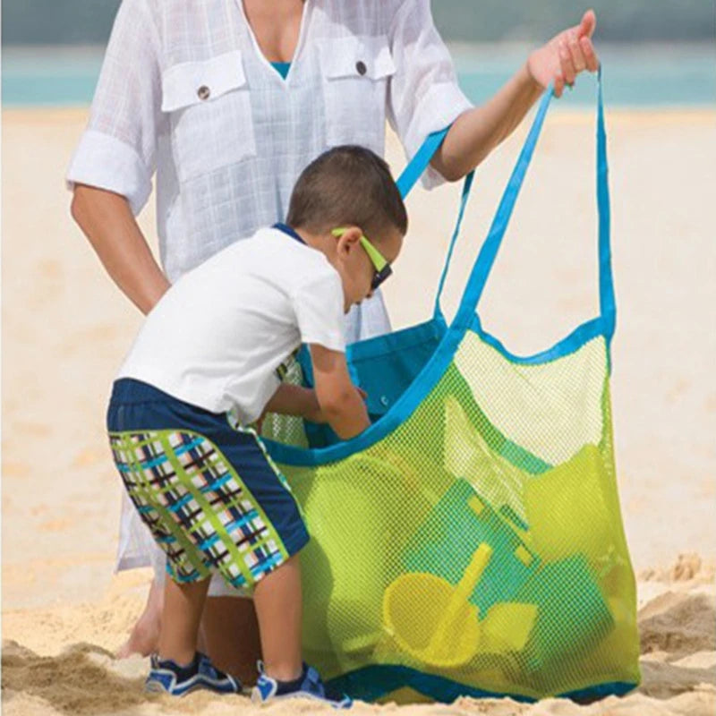 Children Sand Away Protable Mesh Bag Kids Bath Toys Storage Bags