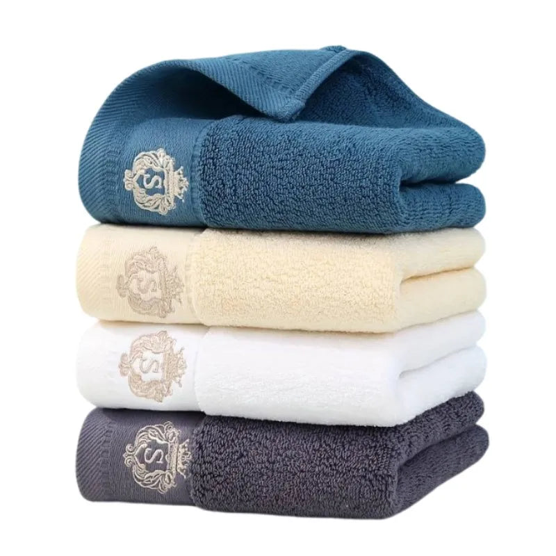 1/2/3pcs Bathroom Towels Sets Embroidered Cotton Big Bath Towels