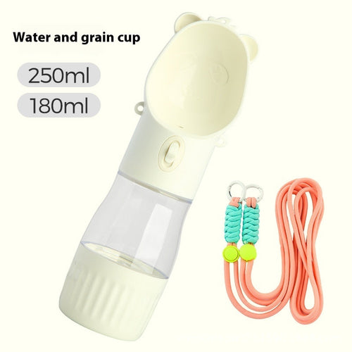 2 In 1 Portable Dog Water Bottle For Small Big Dogs Cat Outdoor