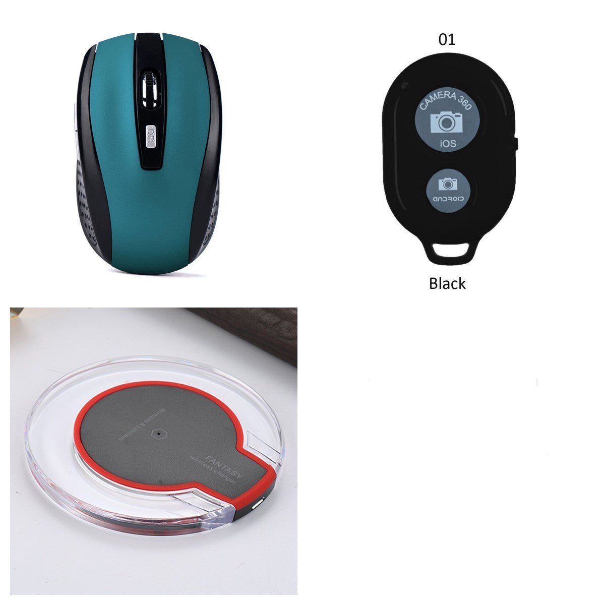 New Wireless Charging Dock Charger Crystal Round Charging Pad With