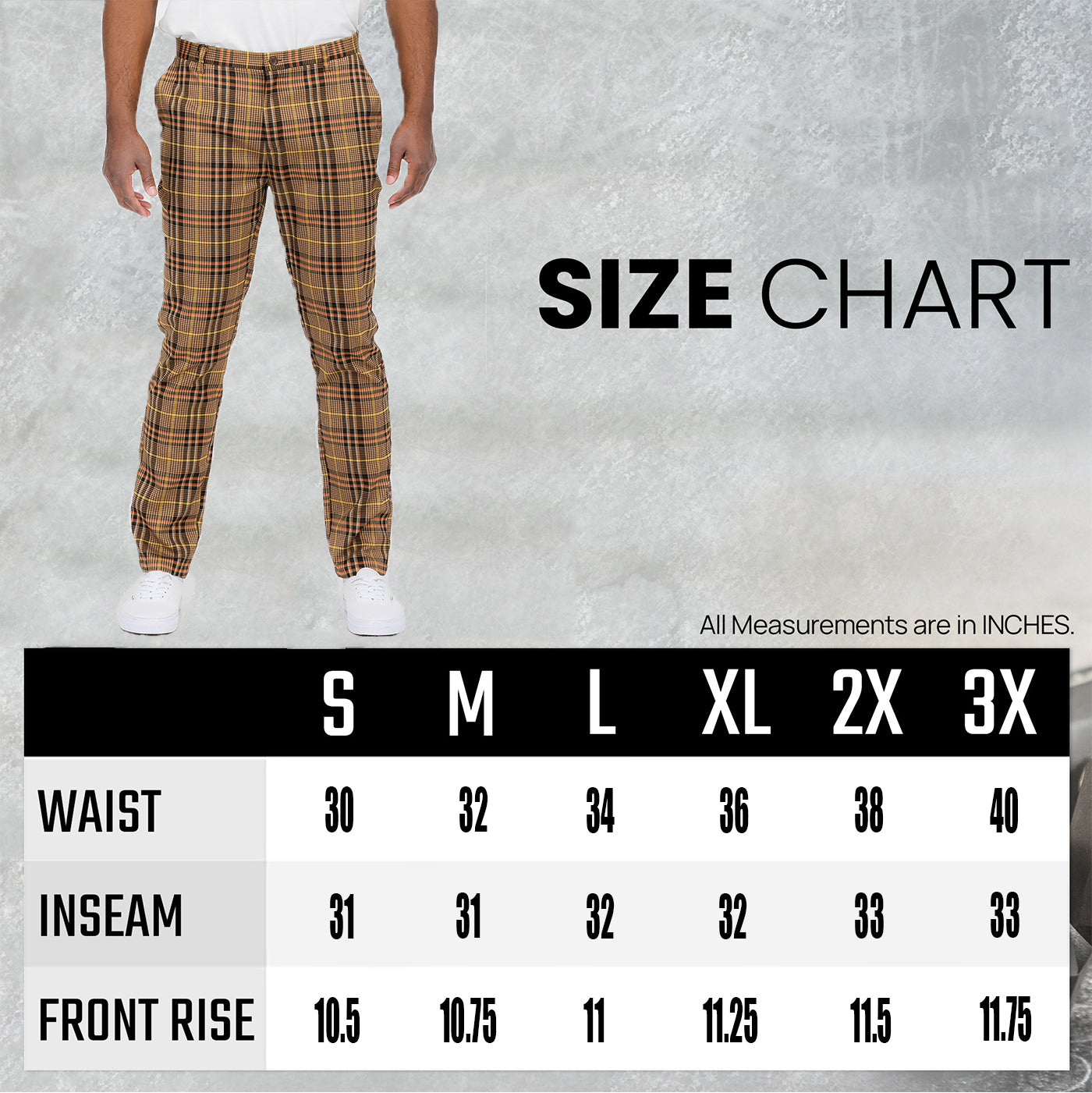 Plaid Slim Fit Trouser Pants SR010