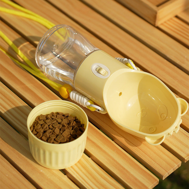 2 In 1 Portable Dog Water Bottle For Small Big Dogs Cat Outdoor